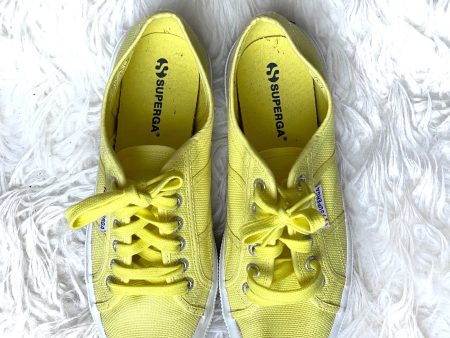 Superga Yellow Canvas Sneakers - Size 8 Fashion