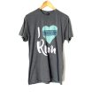 Tultex “I Heart Rum” Graphic Tee- Size M Cheap