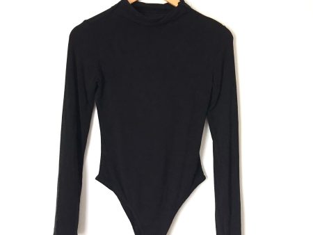 Vestique Black Long Sleeve Turtleneck Bodysuit- Size S Online