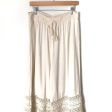 American Eagle Ivory Flowy Drawstring Waist Pants- Size XL Online Sale