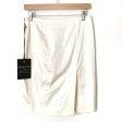 Bebe Cream Pencil Skirt with Front and Back Slit NWT- Size 2 For Discount