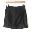 Free People Faux Leather Deep Olive Skirt- Size 2 Discount