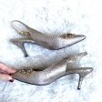 Adrienne Vittadini Snakeskin Rhinestone Closed Toe Heels- Size 10 Online Sale