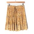 Dafalla Mustard Floral Skirt NWT- Size 2 For Discount