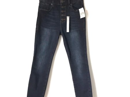 STS Blue Ashley High Rise Button Up Dark Wash Jeans with Raw Hem NWT- Size 26 (Inseam 25 1 2”) Cheap