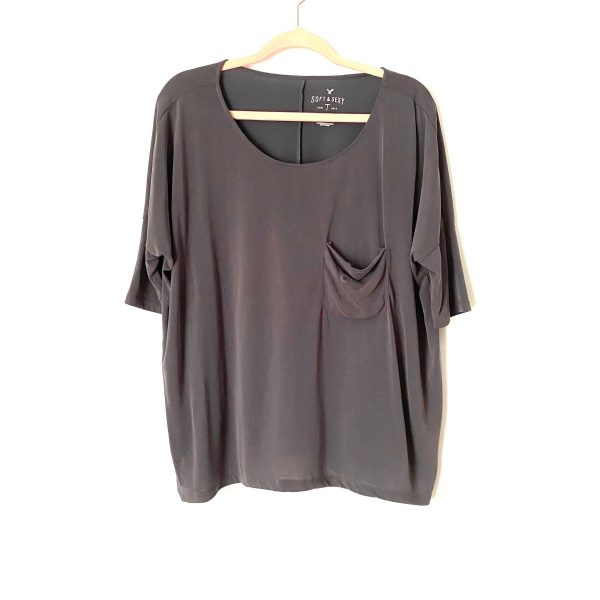 American Eagle Charcoal Grey Soft & Sexy Tee NWT- Size M Online