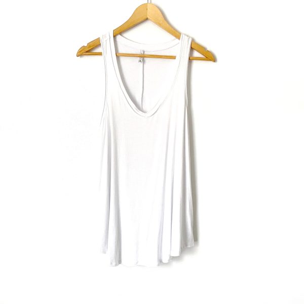 Z Supply White Round Hem Racerback Tank- Size M (see notes) Fashion