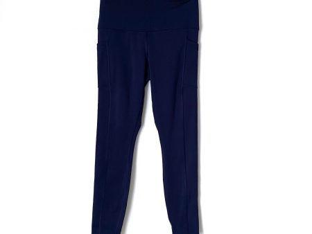 90 Degree By Reflex Navy Fleece Lined Legging with Side Pocket- Size S (Inseam 26”) Online