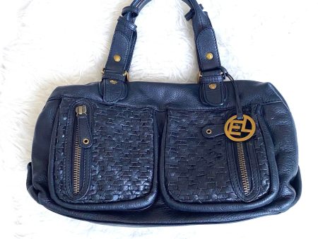 Elliott Lucca Black Leather Medium Handbag (see notes) on Sale