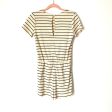 Pink Lily Striped Elastic Waist with Faux Drawstring Romper- Size M Supply