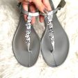 Guess Metallic Addison Flat Sandals- Size 11 on Sale