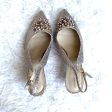 Adrienne Vittadini Snakeskin Rhinestone Closed Toe Heels- Size 10 Online Sale