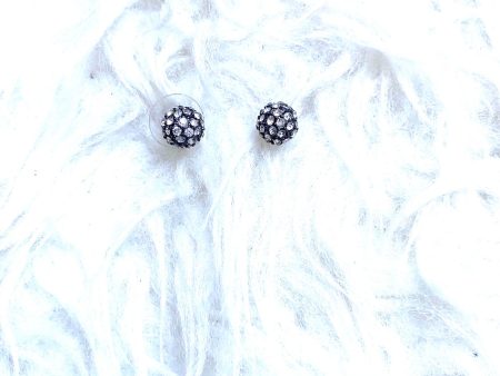 Rhinestone Circular Stud Earrings Cheap