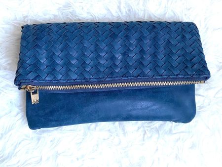 Neiman Marcus Weave Fold Over Clutch (like new condition!) Online