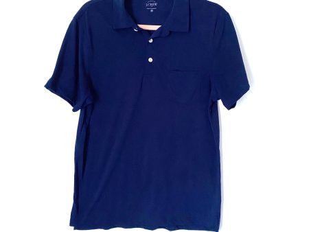 J Crew Men s Navy Front Pocket Polo- Size M Sale