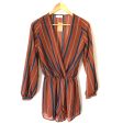 Vestique Rust Blue Striped Romper NWT- Size S Supply