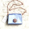 Ted Baker Pale Blue Satin Evening Handbag NWT For Discount