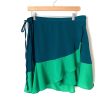 Summersalt Teal and Green Wrap Skirt- Size L (we have matching bathing suit) For Discount