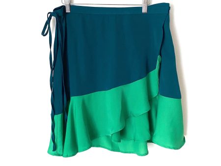 Summersalt Teal and Green Wrap Skirt- Size L (we have matching bathing suit) For Discount