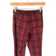 Forever 21 Burgundy Plaid Skinny Pants- Size XS (Inseam 27”) on Sale