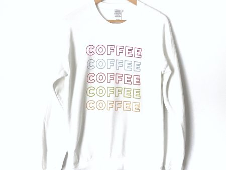 Gildan White “Coffee” Pullover- Size S Online now