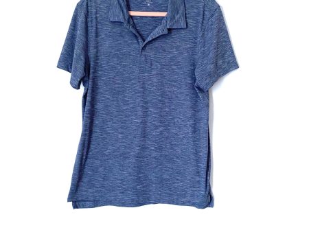 J Crew Men s Heathered Grey Slim Fit Quarter Button Polo - Size M Supply