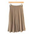 Anne Klein Beige Silk Skirt- Size 4 Hot on Sale