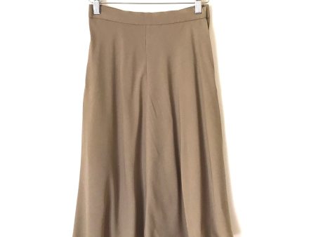 Anne Klein Beige Silk Skirt- Size 4 Hot on Sale