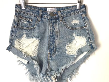 Vestique Distressed Denim High Rise Cutoff Shorts- Size S Discount