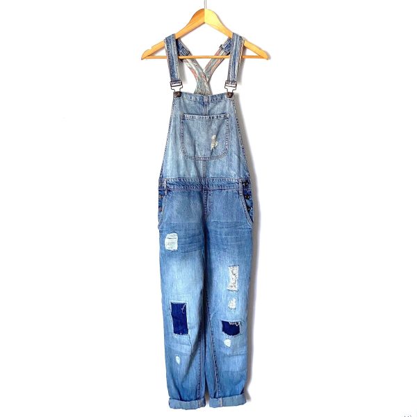 Forever 21 Distressed Denim Overalls- Size 26 Fashion