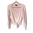 Express Pink Front Corset Tie Knit Sweater- Size S Fashion