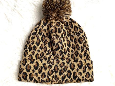 No Brand Animal Print Pom Pom Hat Discount