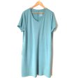 Time & Tru Blue V Neck T Shirt Dress- Size XL Online Sale