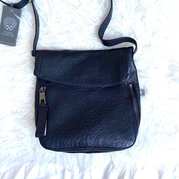 Vince Camuto Black Leather Small Crossbody NWT Online