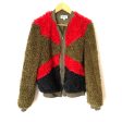 &merci Color Block Sherpa Zipper Jacket- Size M Online Hot Sale