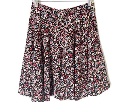 Lauren Conrad Black Floral Swing Mini Skirt- Size S Online Sale