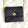 Mali + Lili Black Quilted Vegan Leather Belt Bag with Chain Strap NWT Hot on Sale