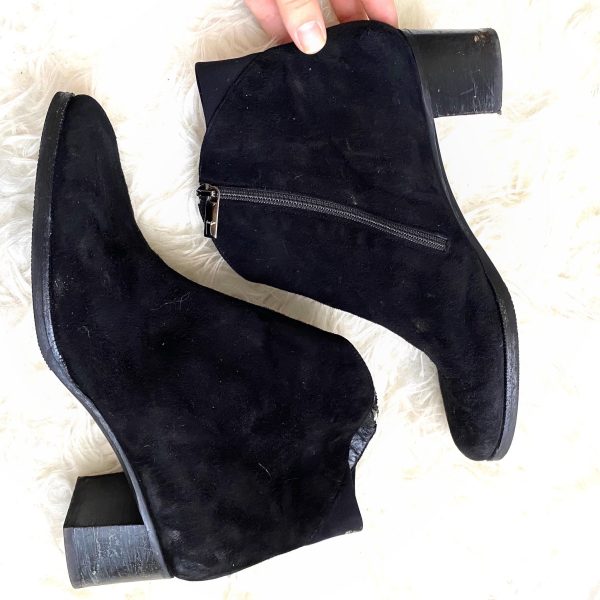 Thierry Rabotin Black Suedes Booties- Size 40 (10, see notes) For Cheap