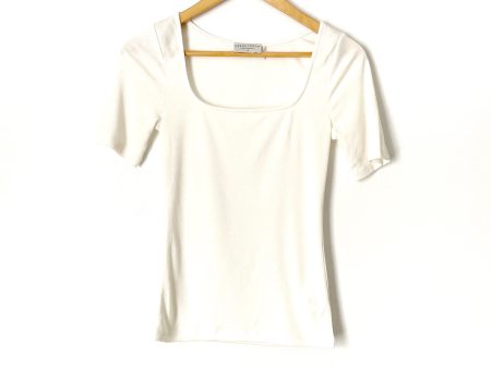 Dress Forum White Short Sleeve Top- Size S (see notes) Online Sale