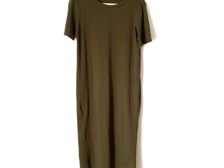 Pomander Place Olive Dress with Side Slits- Size M For Sale