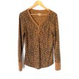 Time and Tru Animal Print Knit Long Sleeve Top- Size M Online now