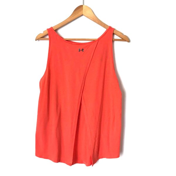 Under Armour Orange Tank with Split Back- Size ~S For Cheap