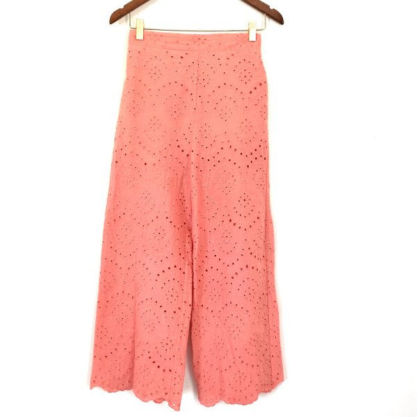 Blue Blush Coral Eyelet Two Piece Set- Size S Online now