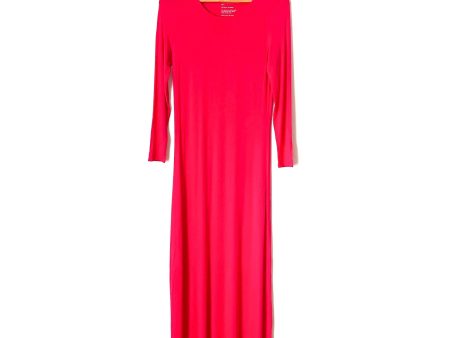 STORQ Pink Maternity Long Sleeve Maxi Dress - Size 2 (Small) Discount