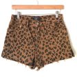 Abercrombie & Fitch Leopard Print High Rise Denim Cutoff Shorts- Size 26 2 Discount