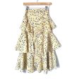 Chicwish Yellow Floral Ruffle Skirt NWT- Size ~S Cheap