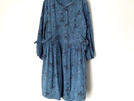 Zara Kids Blue Floral Button Up Dress- Size Girl’s 9 Supply