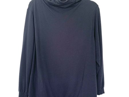 Cuyana Black Cowl Neck Hooded Sweatshirt- Size M (see notes) Online Sale