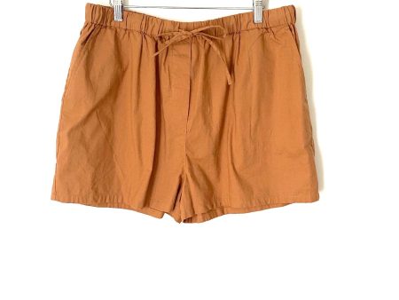 The Drop Camel Brown Elastic Waist Shorts NWT- Size XL For Cheap