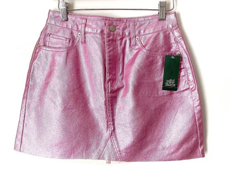 Wild Fable Pink Shimmer Mini Skirt NWT- Size 4 For Cheap